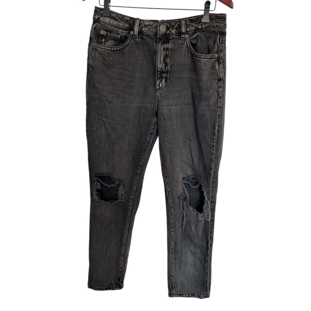 Garage black Distressed Women Mom Jeans size 29